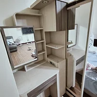 化妝桌含抽拉全身鏡化妝椅