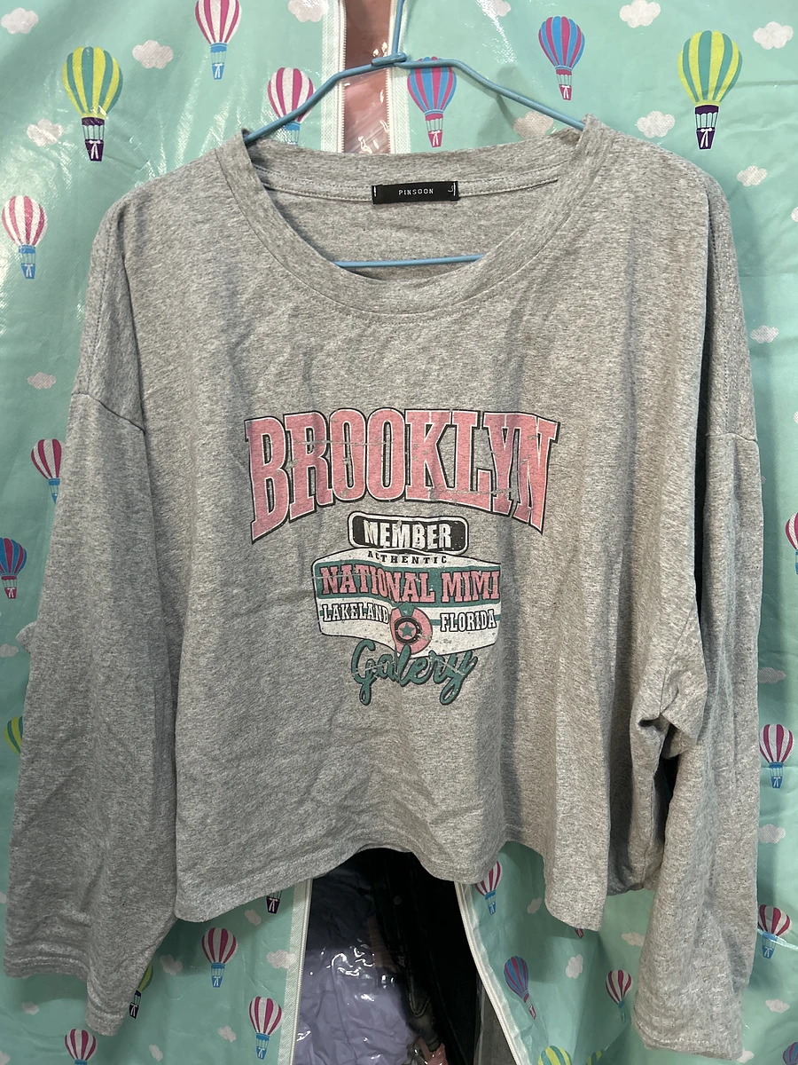 水洗灰色短板長袖 圖片 2