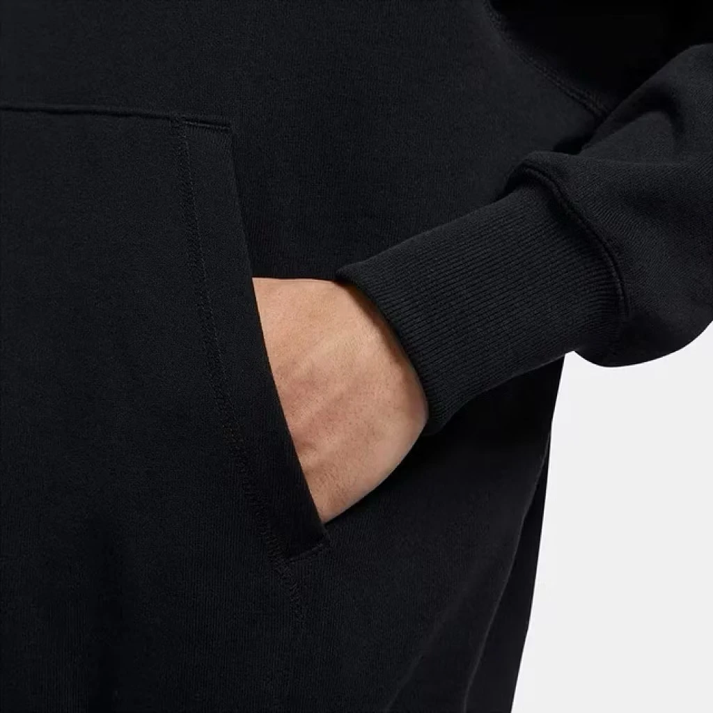 NIKE經典刺繡logo帽T 黑XL 圖片 4