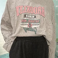 水洗灰色短板長袖