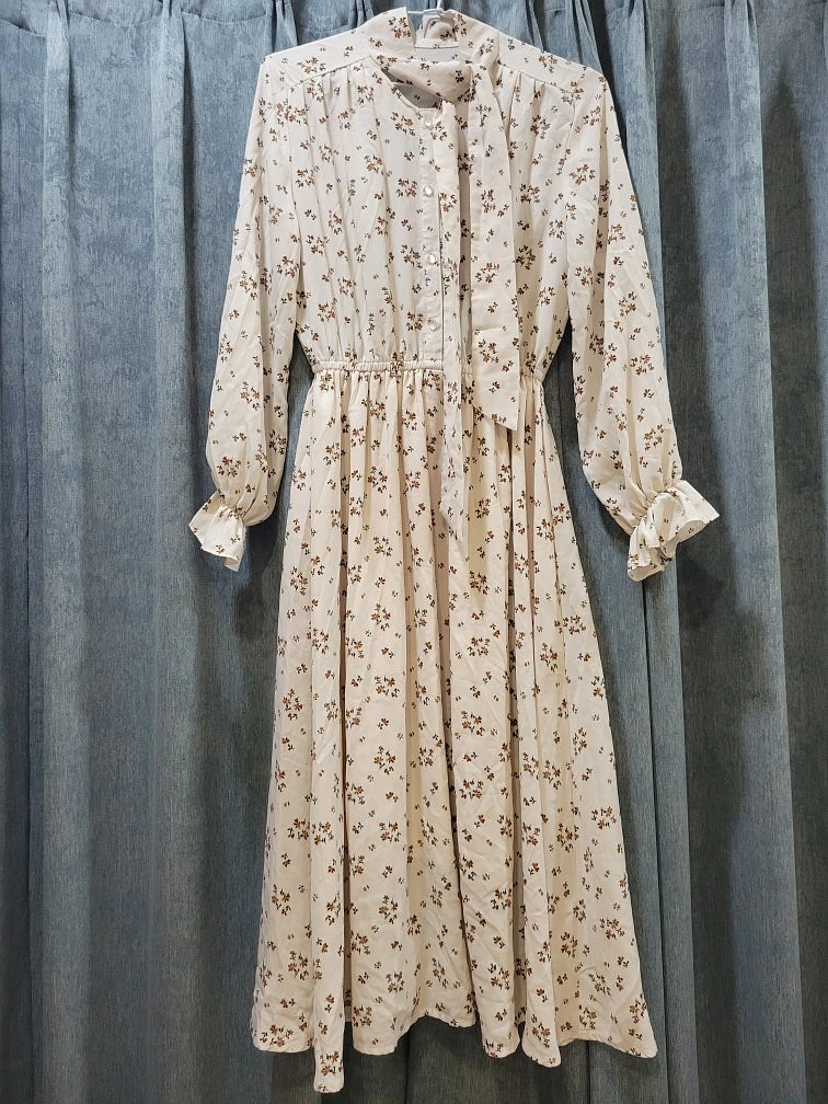 小清新碎花氣質長洋裝 圖片 2