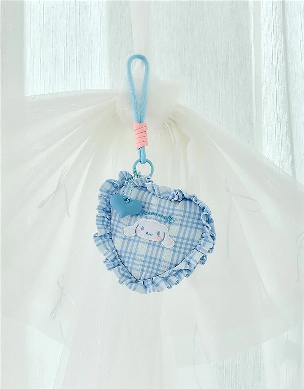 CACO聯名 大耳狗心型格紋零錢包 商品圖片