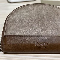 Root 真皮卡片零錢包 百貨公司專櫃