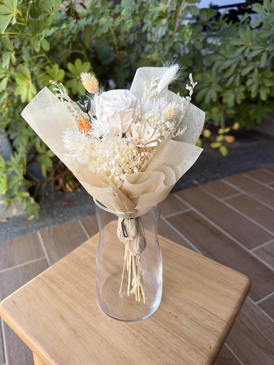 ⁠【極美優雅】質感透明玻璃花瓶/微腰身花器（高17cm / 瓶口8cm）⁠ 圖片 4