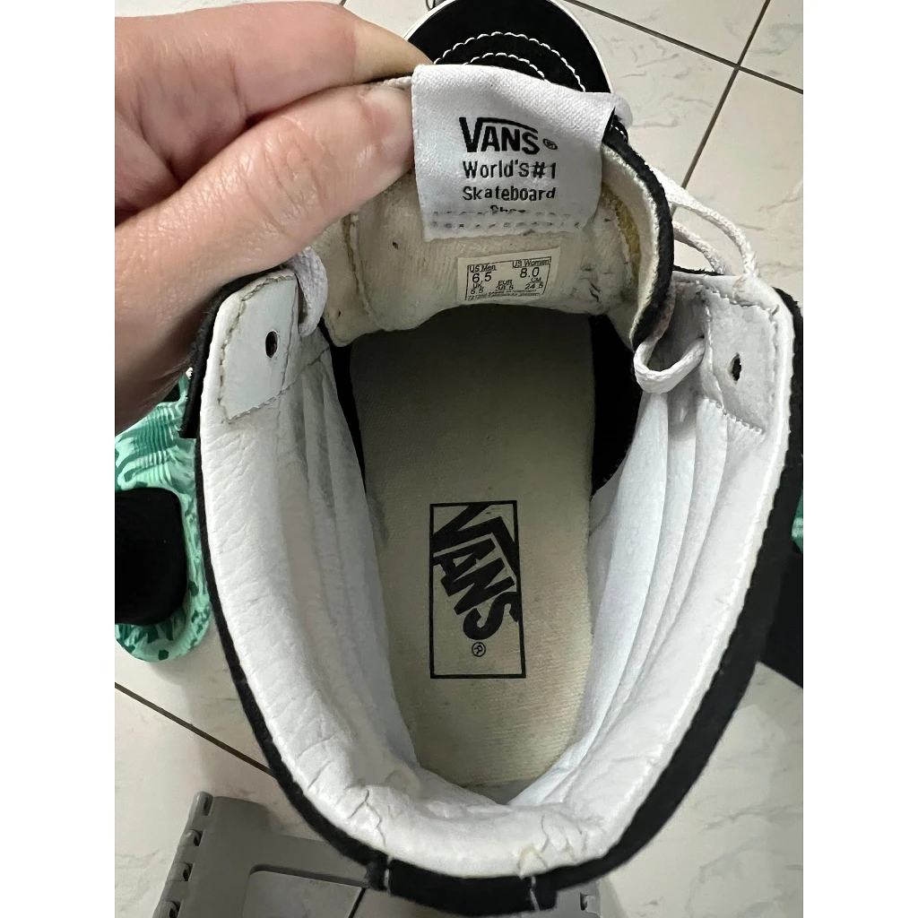 VANS 經典款 滑板鞋 長筒 女鞋 台南 24.5cm 圖片 3