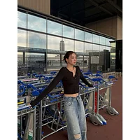 nagumo miyuki-冰膚天絲開襟小外套黑M