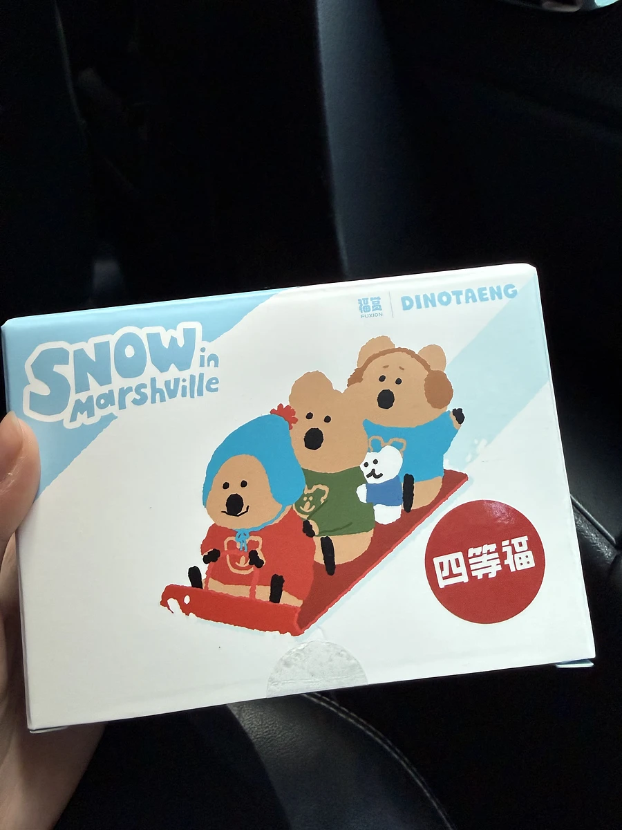 DINOTAENG 冬日頌歌 福賞 綠色雪橇收納盒 呆萌町 圖片 2