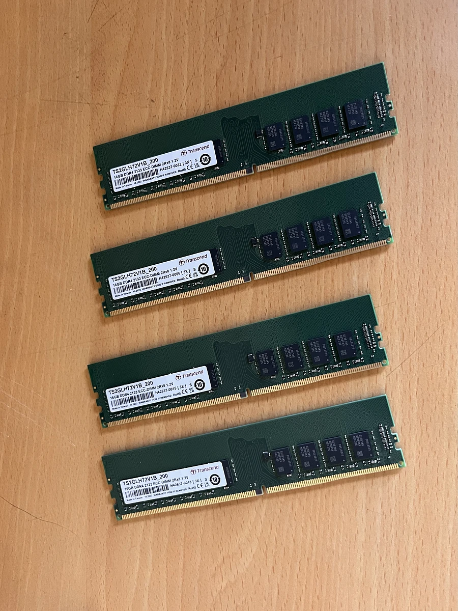 Transcend TS2GLH72V1B 伺服器用單支16G DDR4 ECC記憶體，共4支 商品圖片