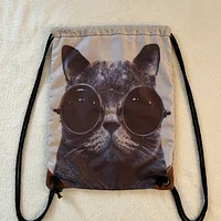 墨鏡貓束口袋（🉑賣貨便）