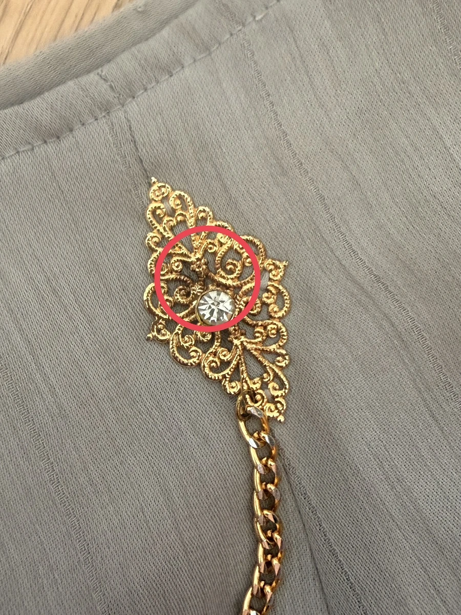 素面古著長裙 圖片 2