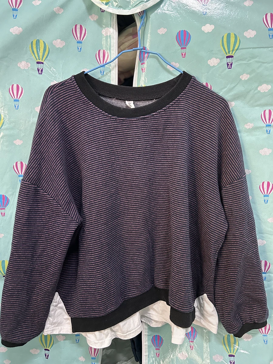 二手寬版拼接長袖 商品圖片