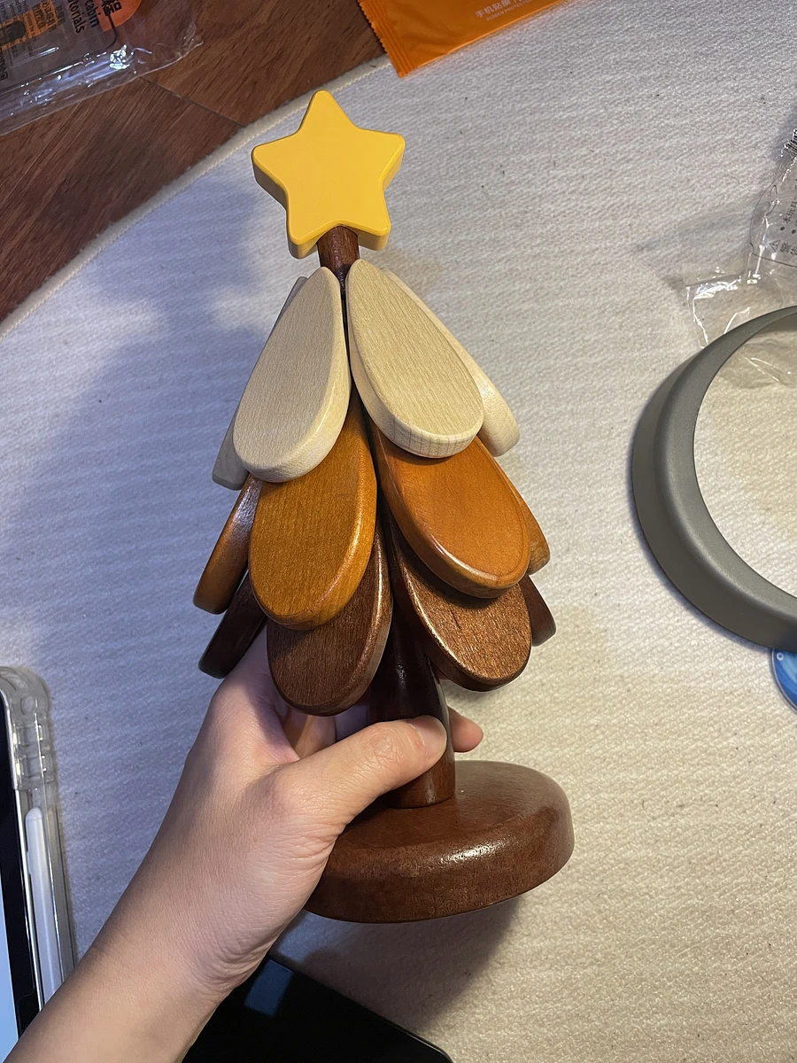 實木-聖誕樹造型三層隔熱墊 圖片 3