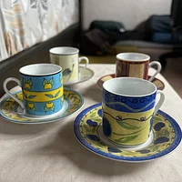 4入陶瓷firenze espresso濃縮咖啡杯盤組