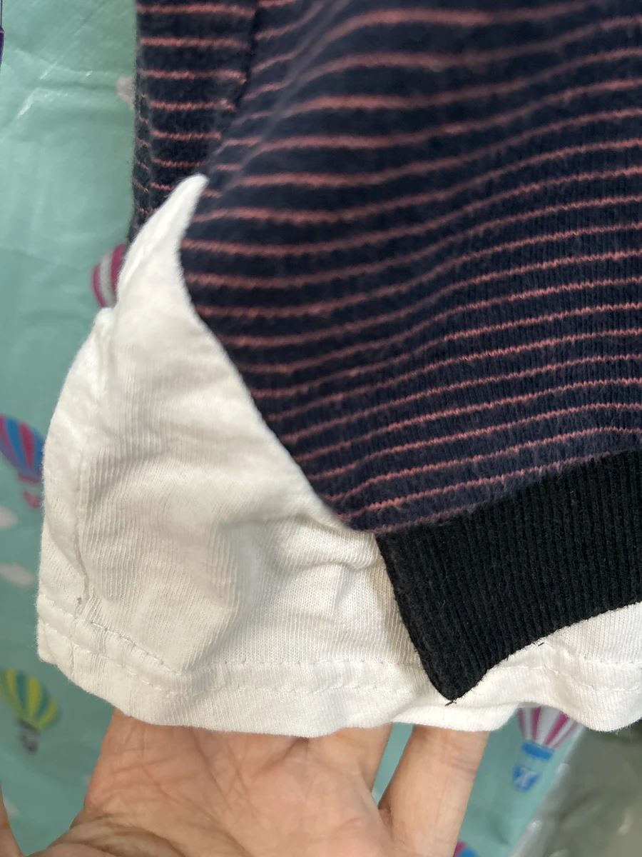 二手寬版拼接長袖 圖片 3