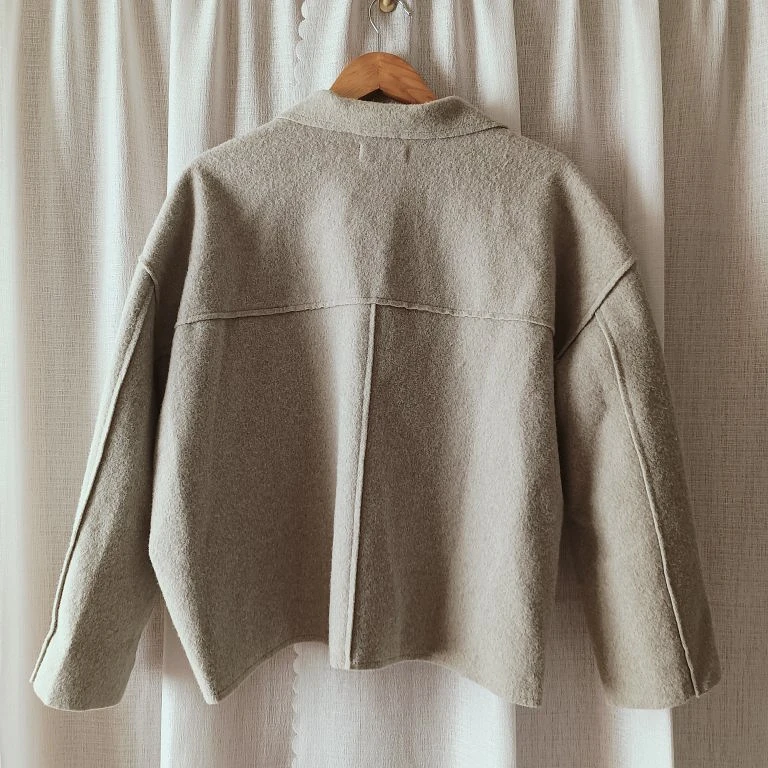 ˗ˏˋ 𐂂 正韓奶奶灰刷毛外套ˊˎ˗ 圖片 4