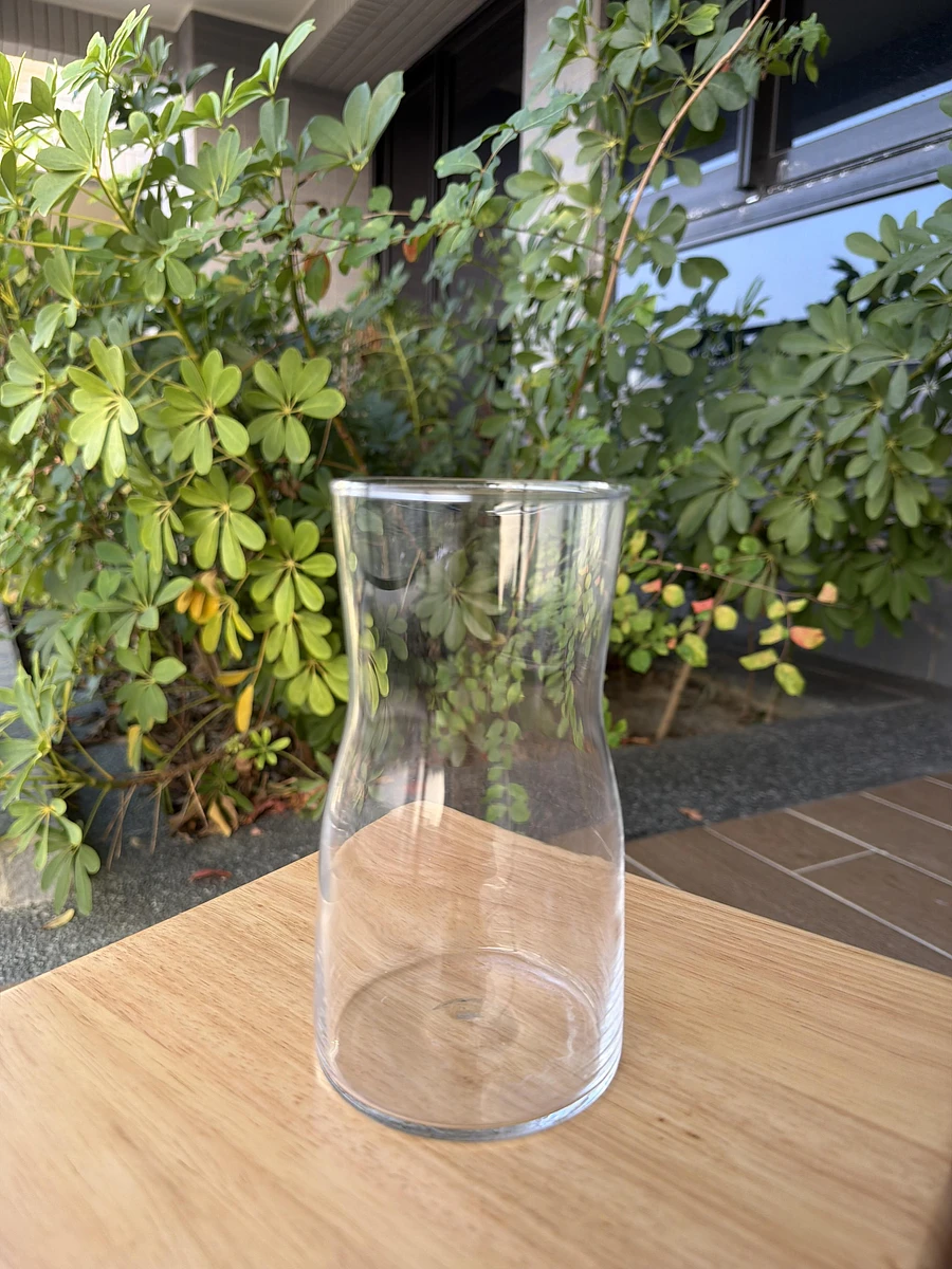 ⁠【極美優雅】質感透明玻璃花瓶/微腰身花器（高17cm / 瓶口8cm）⁠ 圖片 2