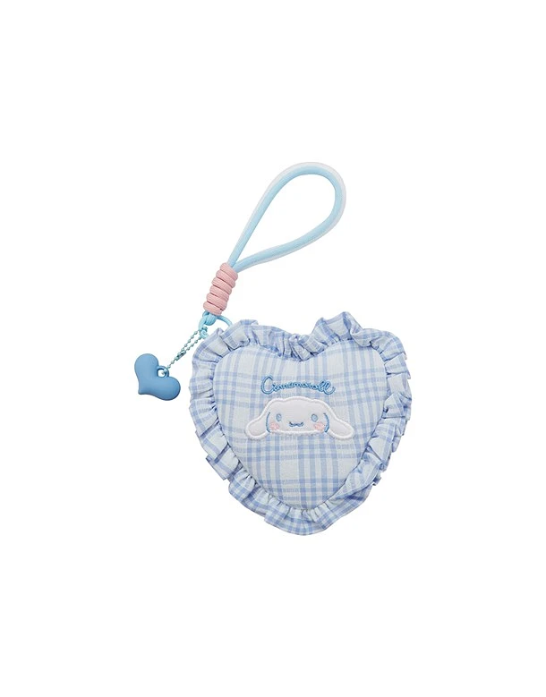 CACO聯名 大耳狗心型格紋零錢包 圖片 2