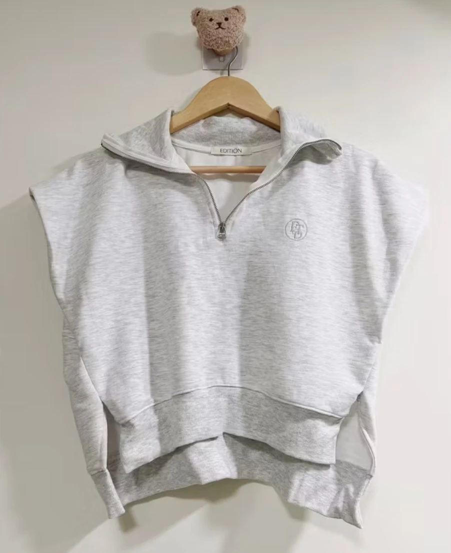 全新原價$1900正韓檔口Edition🇰🇷設計師品牌☁️棉質運動套裝灰色 Nook nook 圖片 2