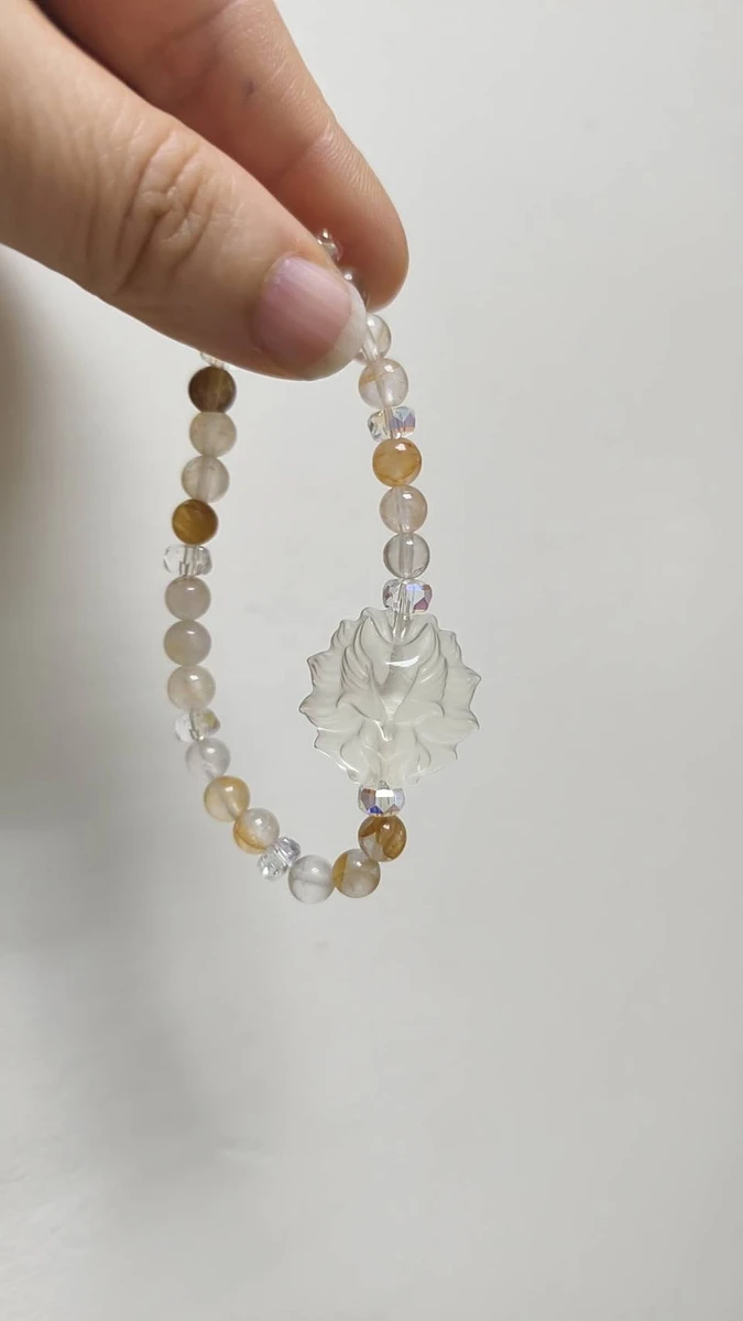 黃膠花黃水晶九尾狐手串 商品圖片