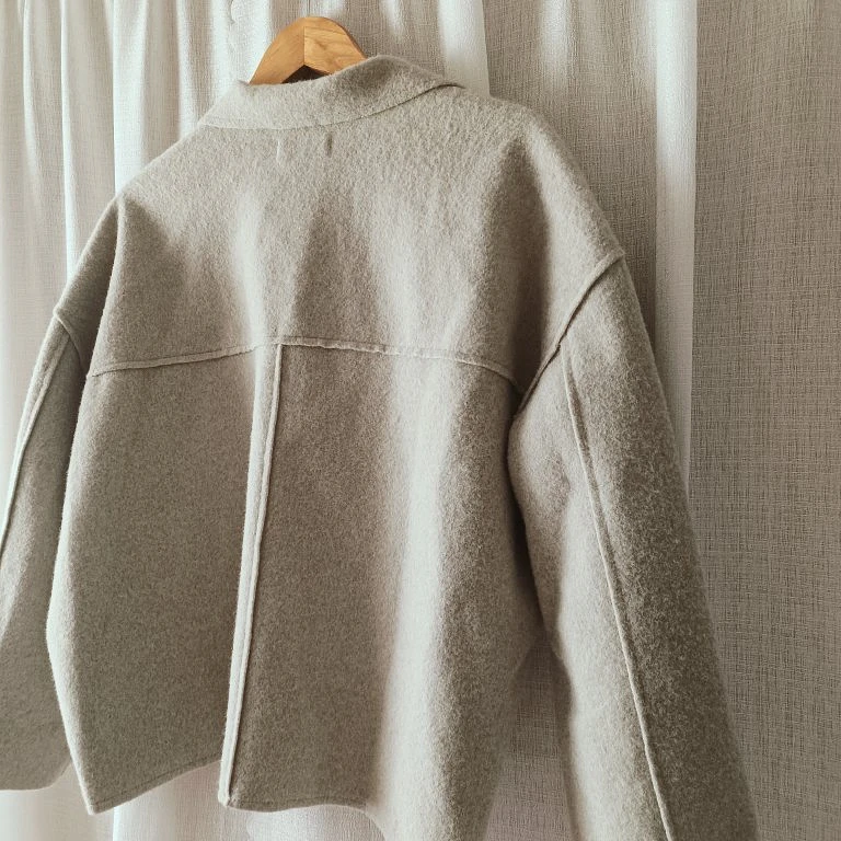 ˗ˏˋ 𐂂 正韓奶奶灰刷毛外套ˊˎ˗ 圖片 5