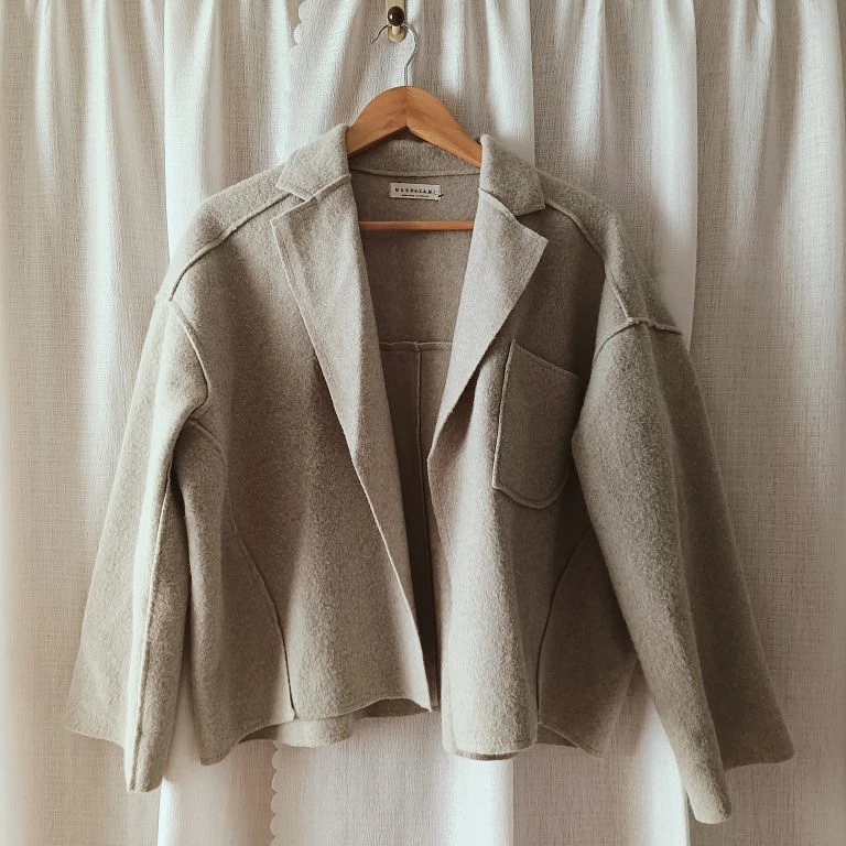 ˗ˏˋ 𐂂 正韓奶奶灰刷毛外套ˊˎ˗ 商品圖片