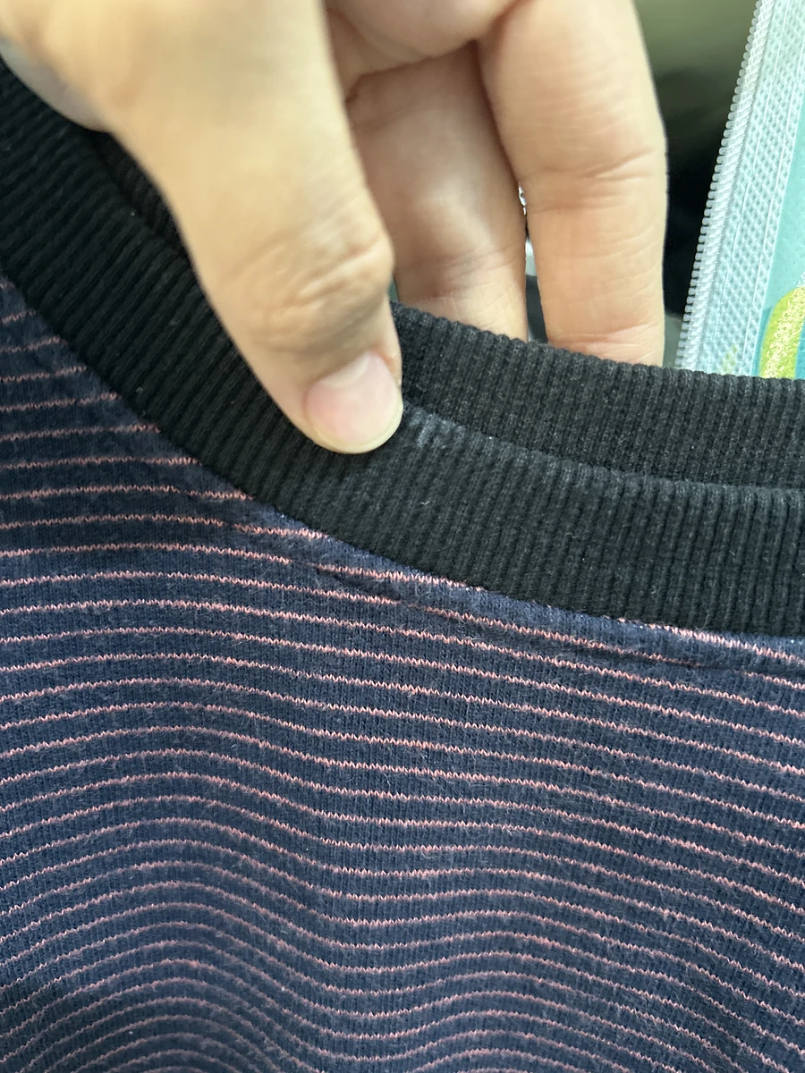 二手寬版拼接長袖 圖片 2