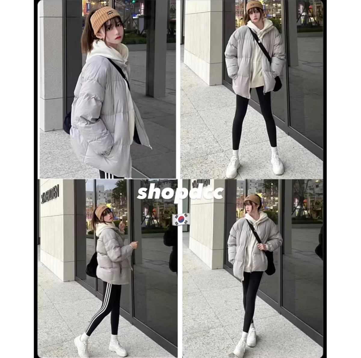 淺石灰鋪棉麵包外套XL 圖片 3